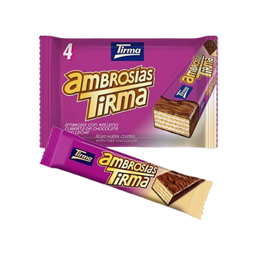 AMBROSIA con RELLENO CUBIERTA CHOCOLATE CON LECHE 86g